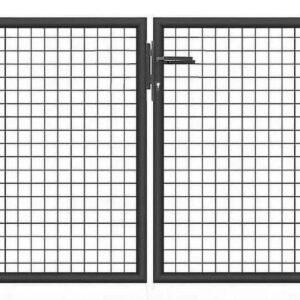 Brama ogrodowa SX 4,00 x 1,20 m - antracyt , zielona